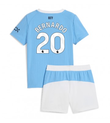 Manchester City Bernardo Silva #20 Replika Hemmatröja Barn 2025-26 Kortärmad (+ Korta byxor)